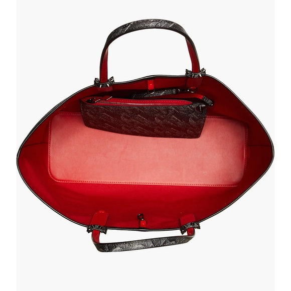 Brand NWT Christian Louboutin Cabata Monogram Toile Large Tote Bag and Pouch - Picture 12 of 15